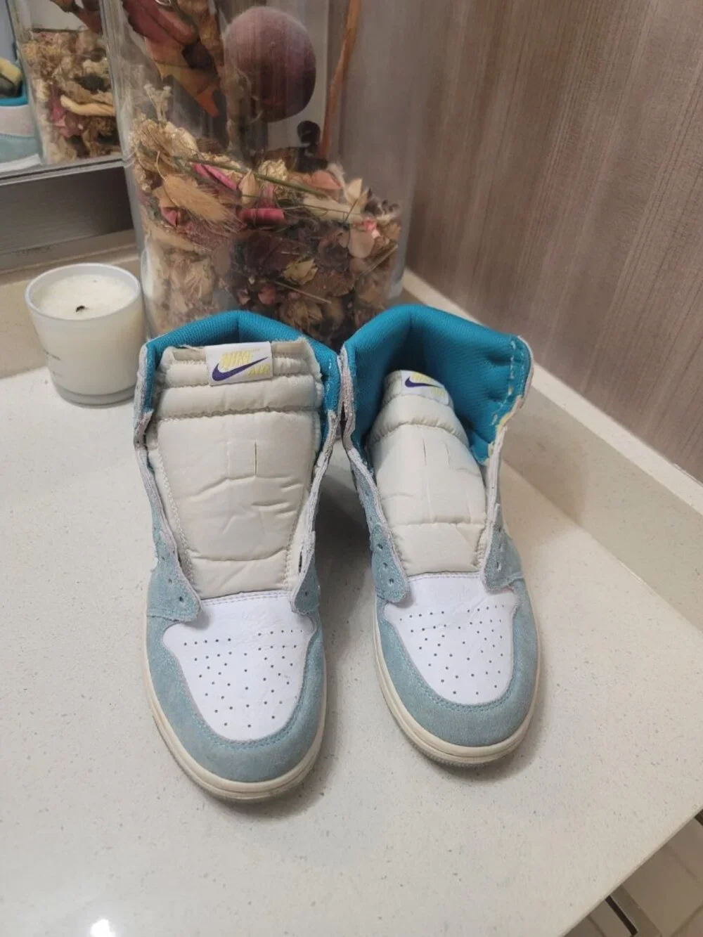Air Jordan 1 Retro High Turbo Green (GS) Sz 7.5 W/out Insoles Multicolor